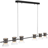 Telbix Tipico 6 Light LED Pendant Light | Gun Metal