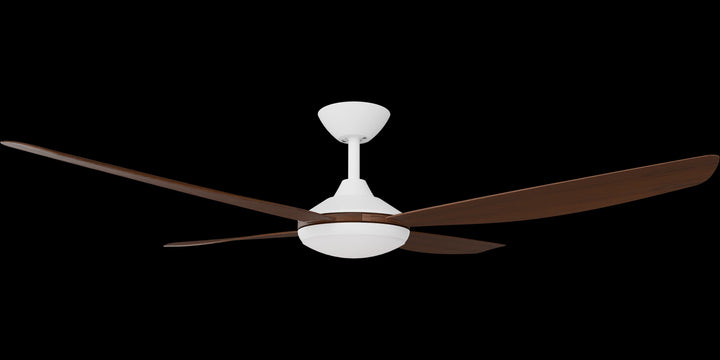 Calibo Vanga 56" DC Smart Ceiling Fan with LED Light and Remote Control | White and Koa