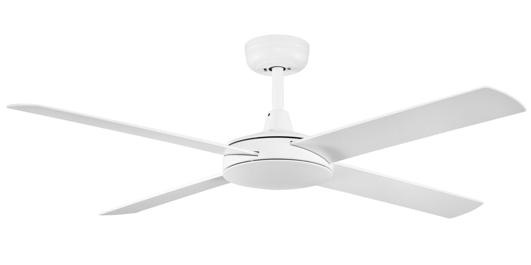 Fanco Eco Silent Deluxe 52" Smart DC Ceiling Fan with TriControl | White