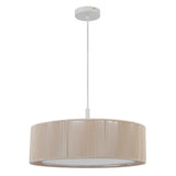 Telbix Cusco Scandinavian Pendant with Soft Woven Fabric Shade | Medium