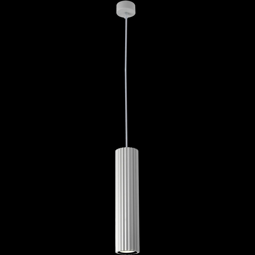 Calibo Canary Fluted 300mm Pendant | White
