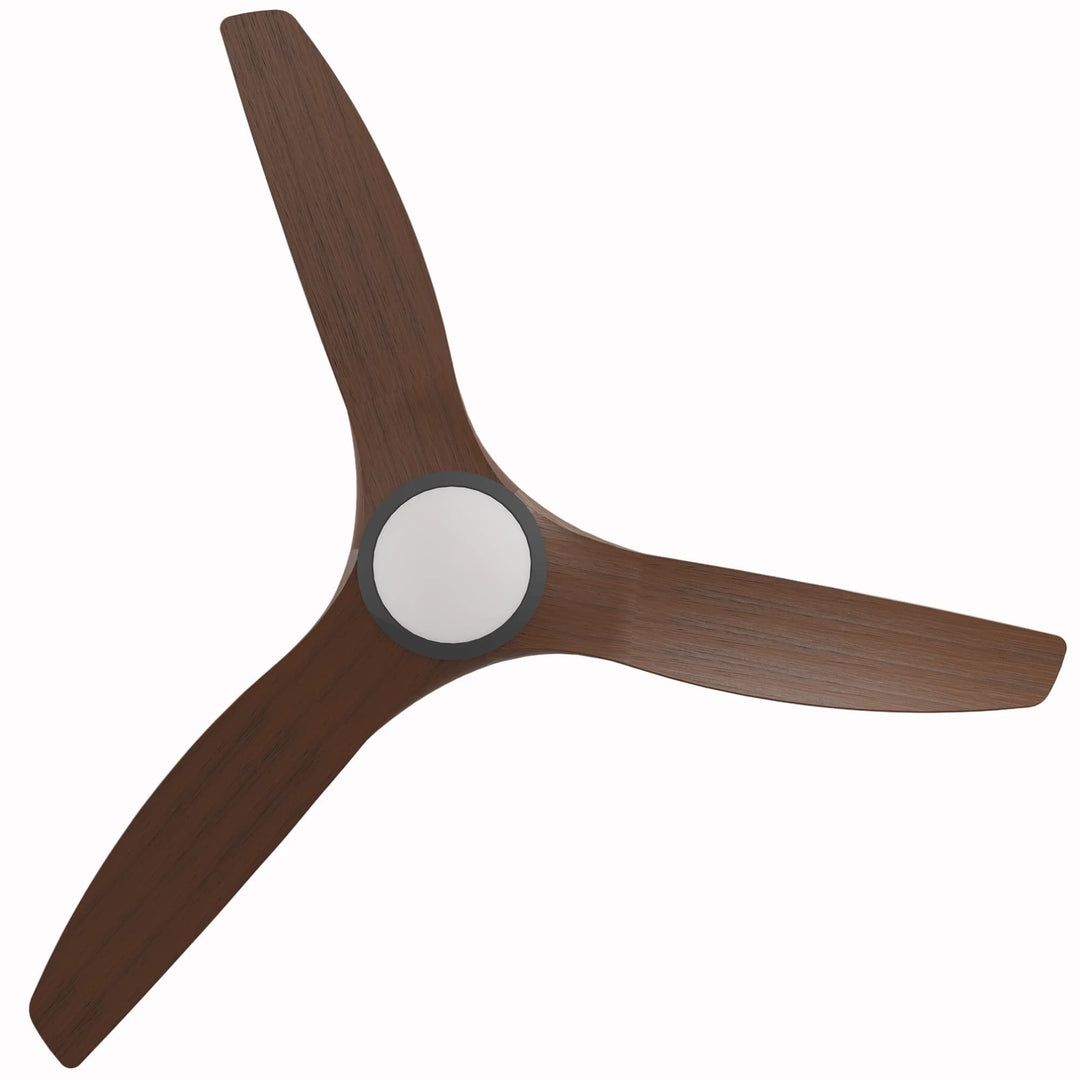 Calibo Smart CloudFan 72" (1830mm) ABS DC Ceiling Fan with 20W CCT LED Light and Remote | Black & Koa