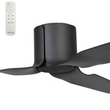 Fanco Flow 52" Low Profile DC Ceiling Fan with Remote | Black
