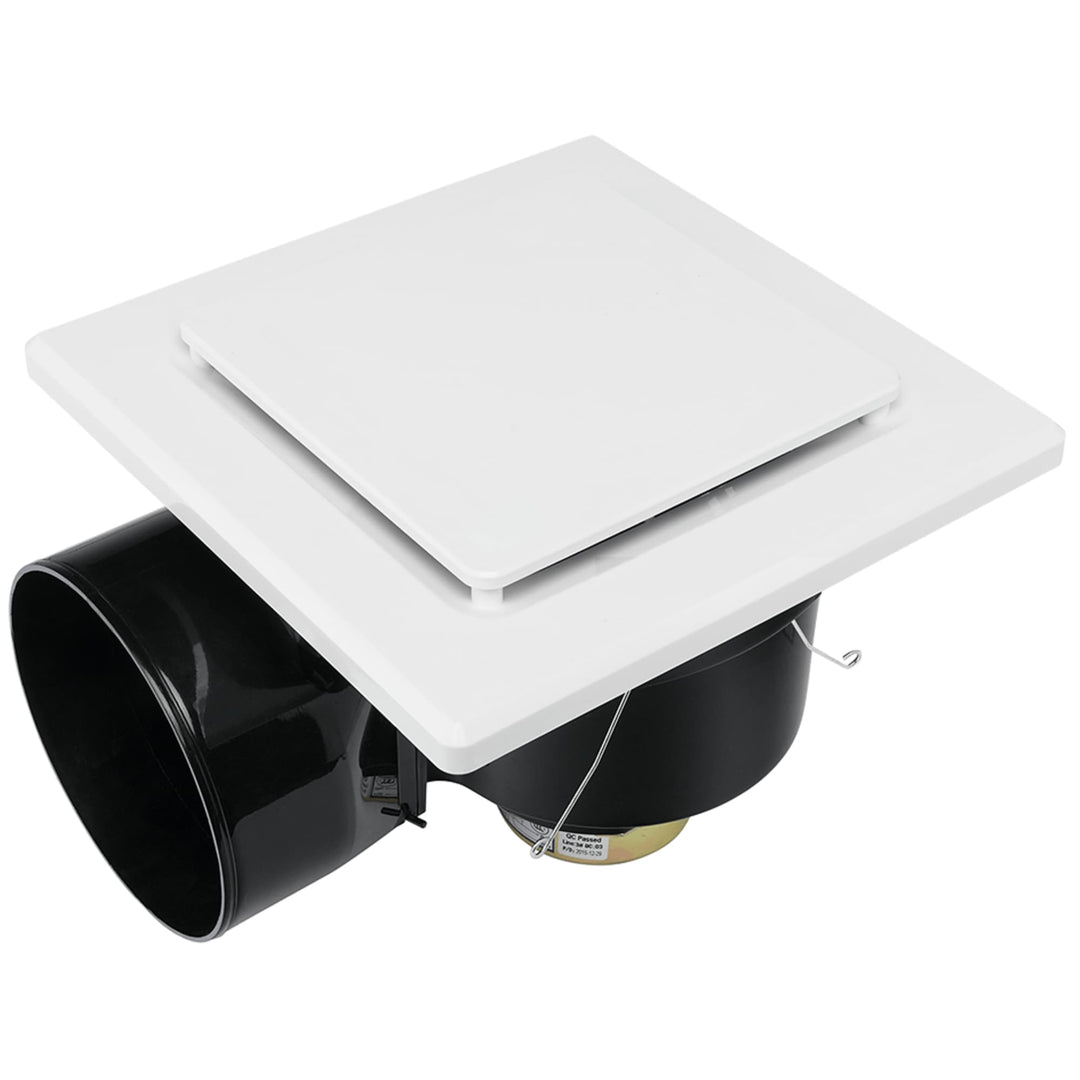 Fanco Luna Quiet Boost 250 Square Exhaust Fan With CCT LED Light | White
