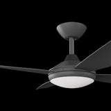 Calibo Vanga 48" DC Smart Ceiling Fan with LED Light and Remote Control | Black