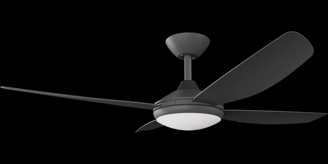 Calibo Vanga 48" DC Smart Ceiling Fan with LED Light and Remote Control | Black