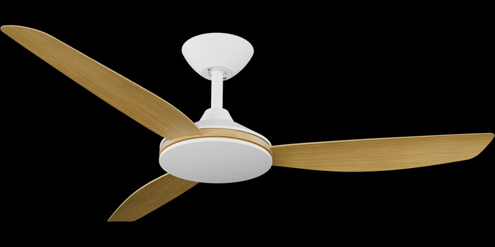 Calibo Condor 48" DC Smart Ceiling Fan with Remote Control | White and Bamboo
