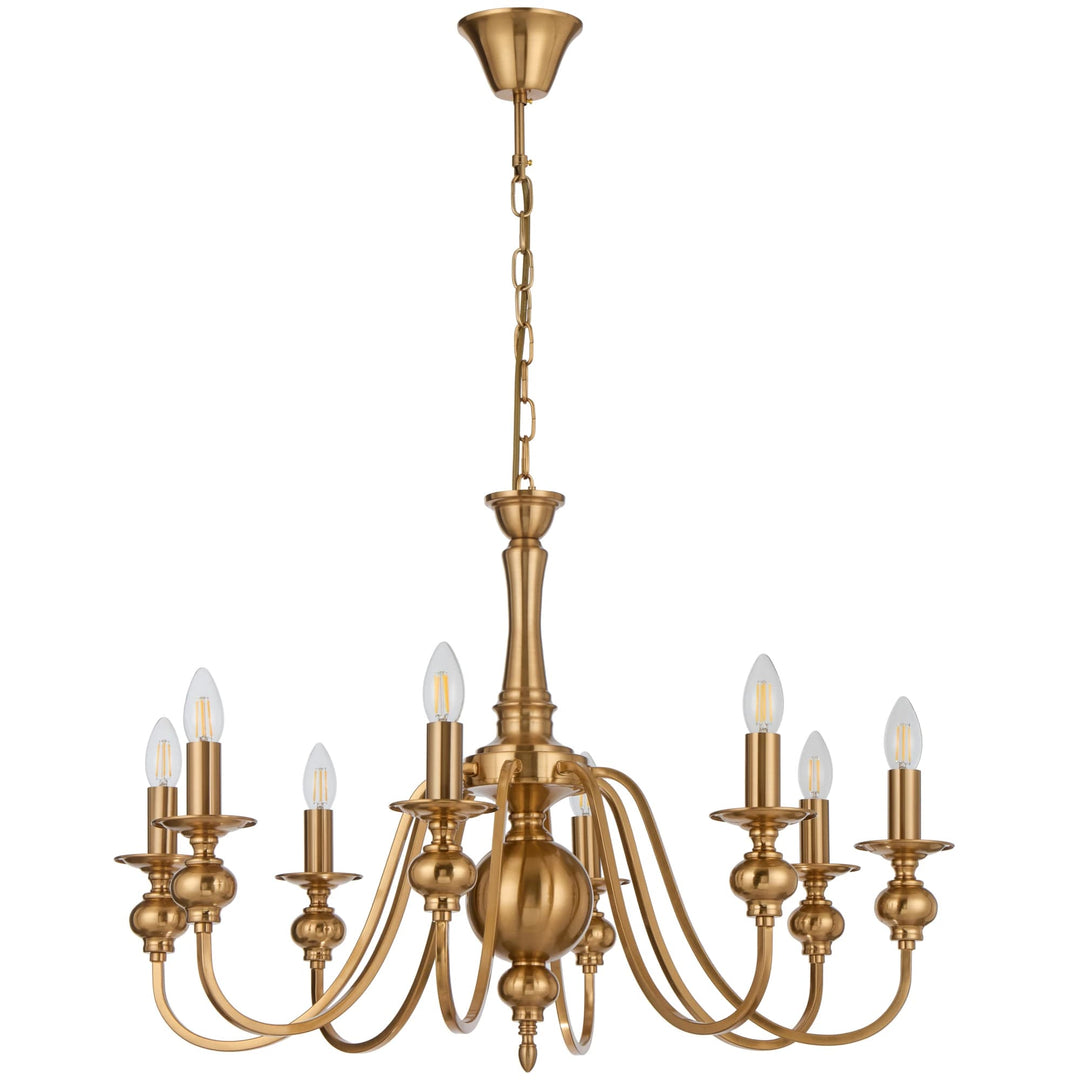 Telbix Siedel 8-Light Pendant | Copper