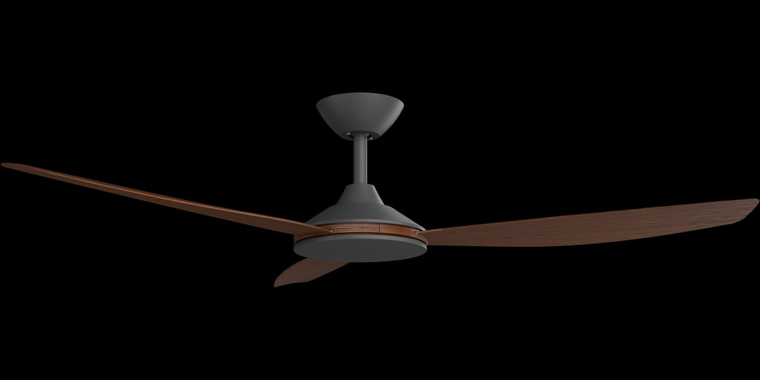 Calibo Condor 56" DC Smart Ceiling Fan with Remote Control | Black and Koa