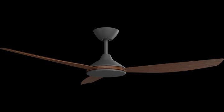 Calibo Condor 56" DC Smart Ceiling Fan with Remote Control | Black and Koa