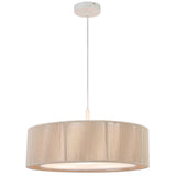 Telbix Cusco Scandinavian Pendant with Soft Woven Fabric Shade | Medium