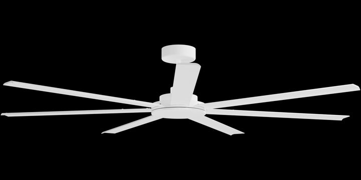 Calibo Alula 80" (2032mm) 7 Blade Indoor/Outdoor DC Ceiling Fan & Remote | White