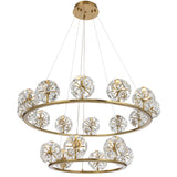 Telbix Catania 18 Light Pendant Light | Antique Gold
