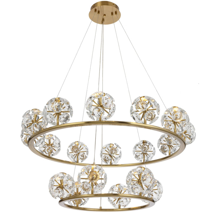 Telbix Catania 18 Light Pendant Light | Antique Gold