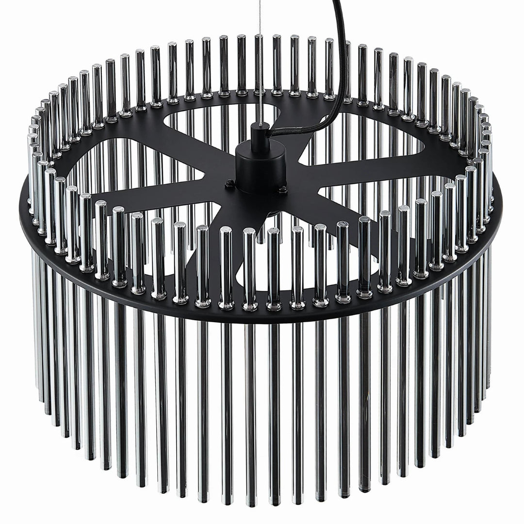 Telbix Quilo 1 Light Pendant | Matte Black