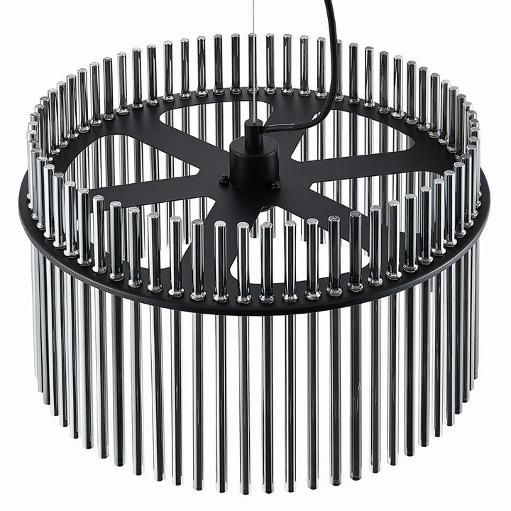 Telbix Quilo 1 Light Pendant | Matte Black