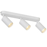 Telbix Picard 3 Light Minimalist Bar Spotlight with Rotatable Heads | White