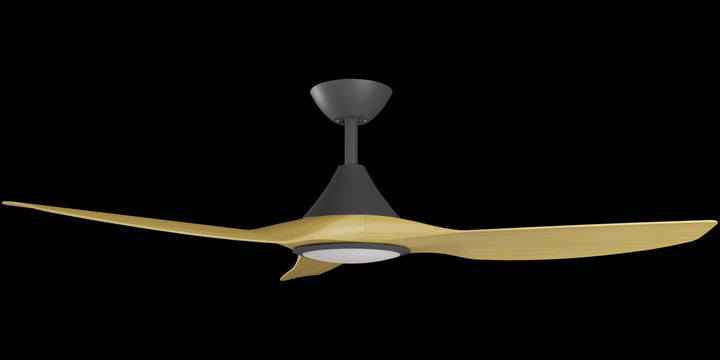 Calibo Smart CloudFan 48"(1220mm) ABS DC Ceiling Fan with 20W CCT LED Light and Remote | Black & Bamboo