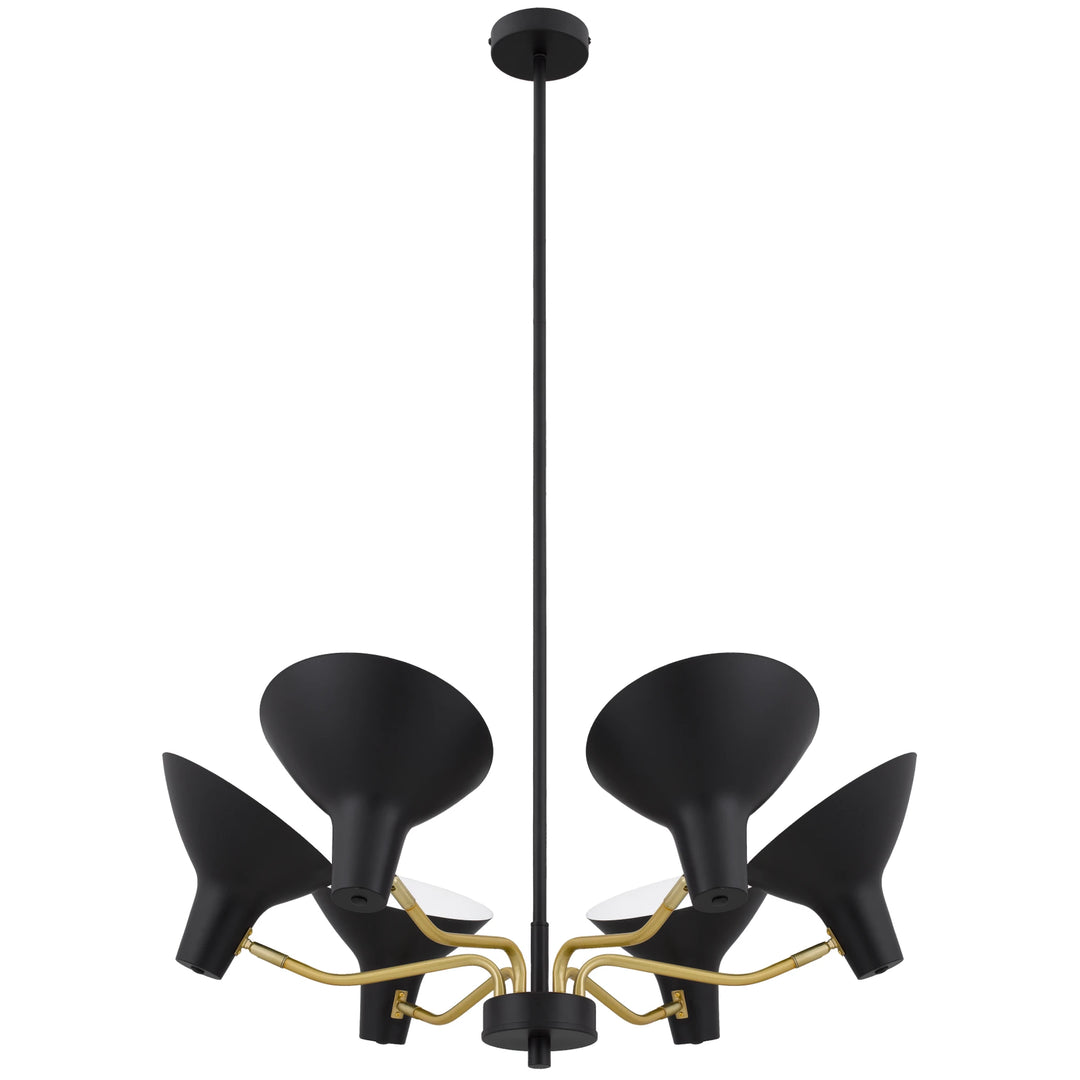 Telbix Farbon 6 Light Pendant Light | Black
