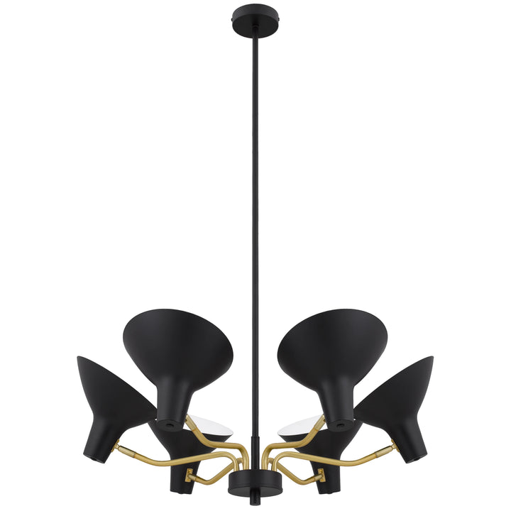 Telbix Farbon 6 Light Pendant Light | Black