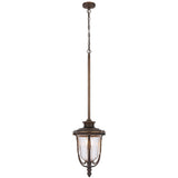 Telbix Ramiro Large Outdoor Lantern Pendant with Textured Glass and Multiple Suspension | Bronze