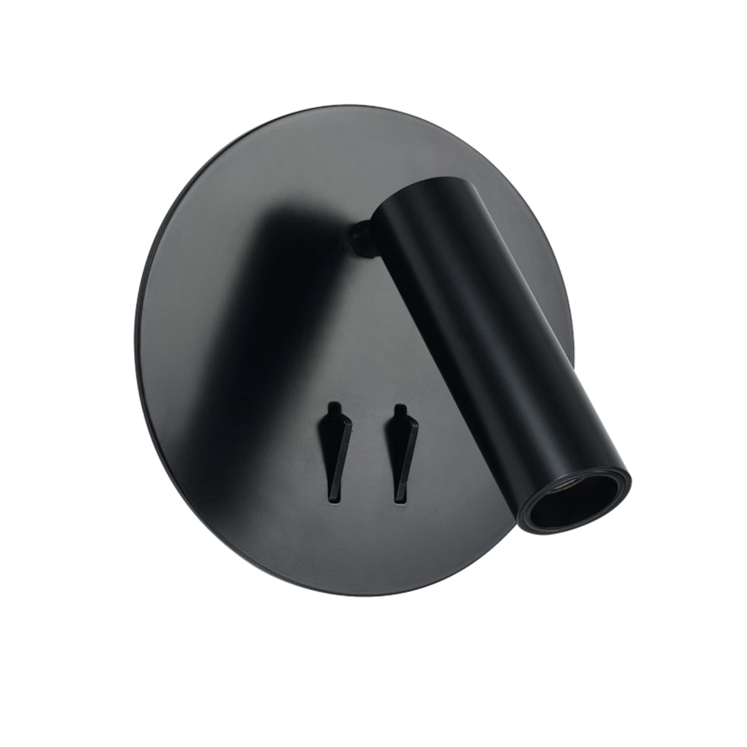 Telbix Esra Round LED Uplighter and Spotlight | Black