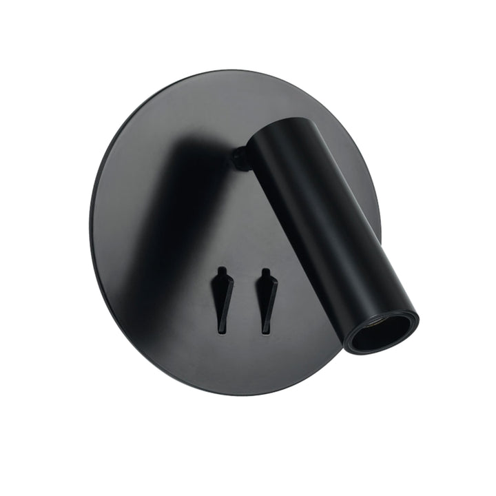 Telbix Esra Round LED Uplighter and Spotlight | Black