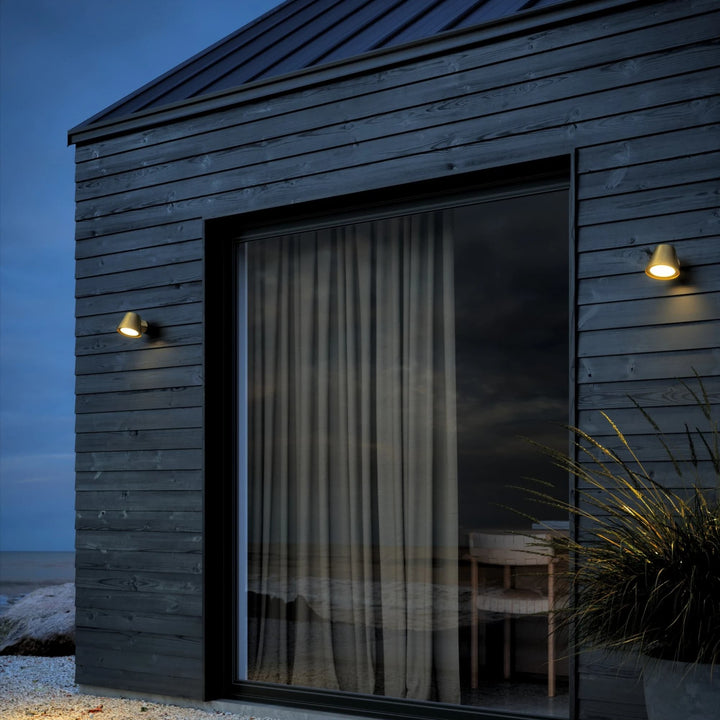Nordlux Aleria Outdoor Wall Light | Brass