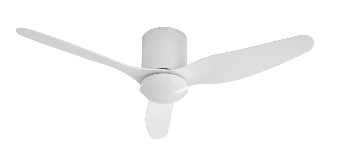 Fanco Smart Studio 2.0 48" (1220mm) Low Profile ABS Blade DC Ceiling Fan With 18W Dimmable CCT LED Light & Remote | White