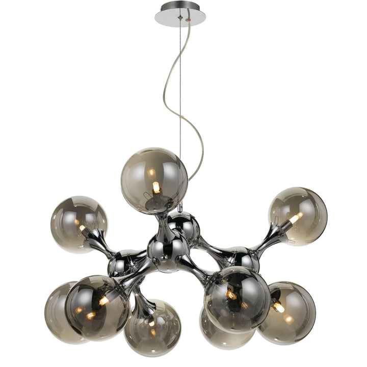 Telbix Cosmic 9 Light Pendant | Chrome