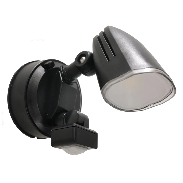 Telbix Clarion 10W LED CCT Single Head Spotlight with Sensor | Black