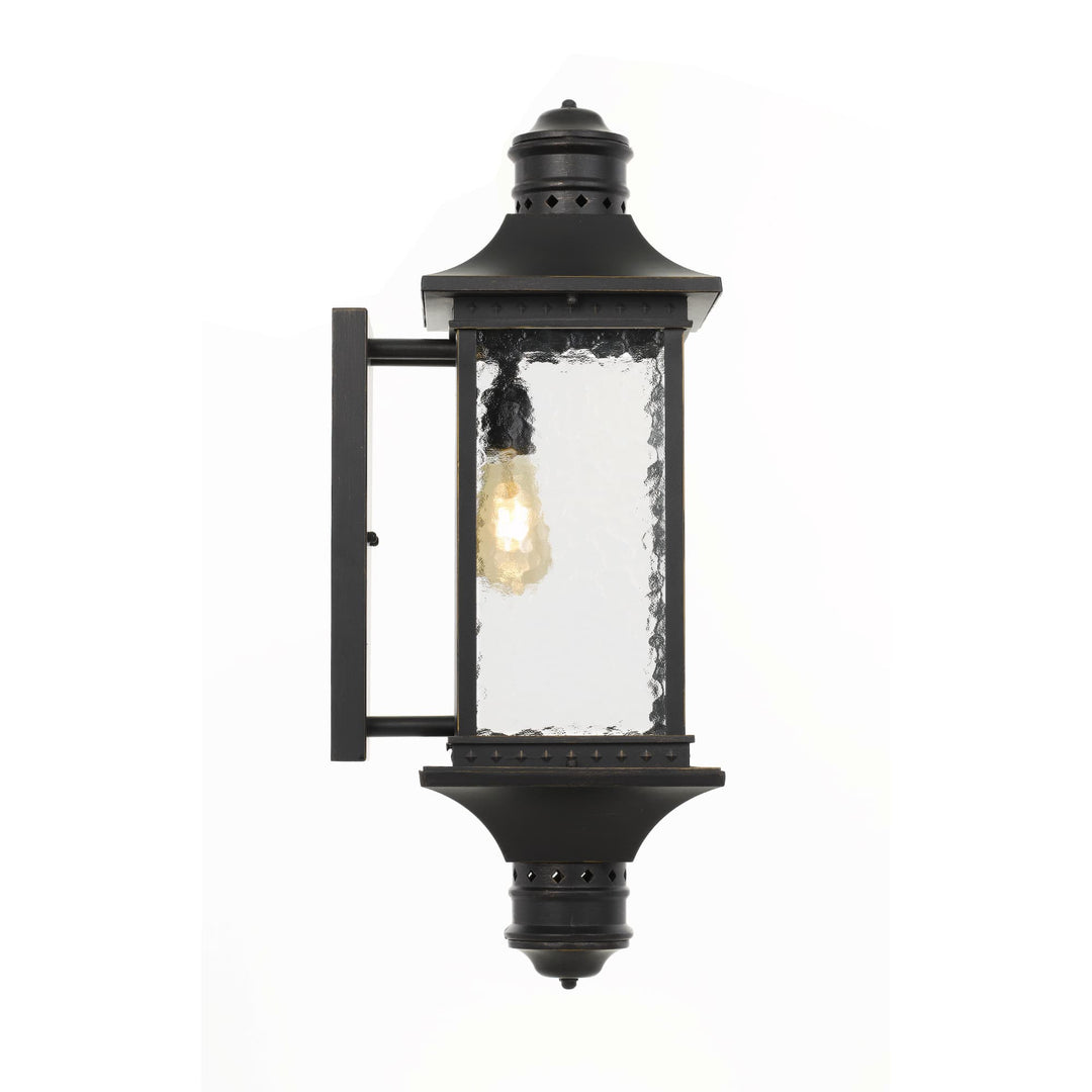 Telbix Leeds 2 Light Exterior Wall Light IP44 (E27) | Black