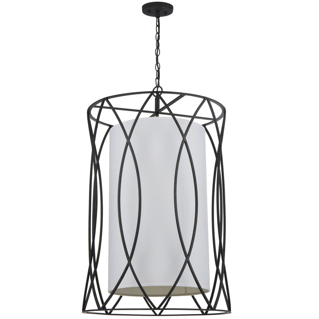 Telbix Dover 8 Light Pendant | Black