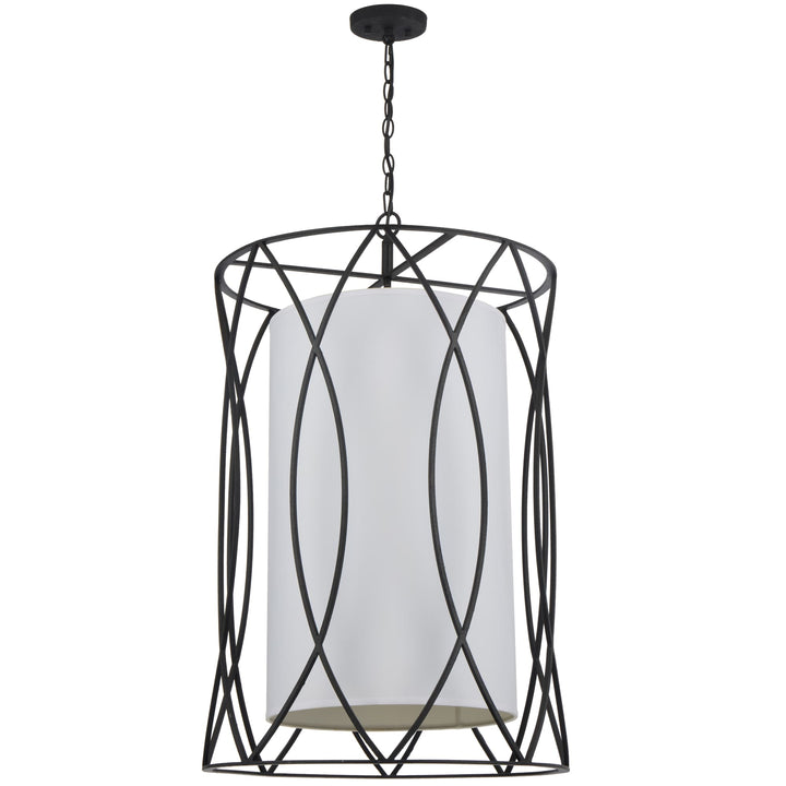 Telbix Dover 8 Light Pendant | Black