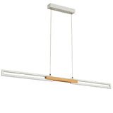 Telbix Thorin 1200mm LED Pendant | White and Oak