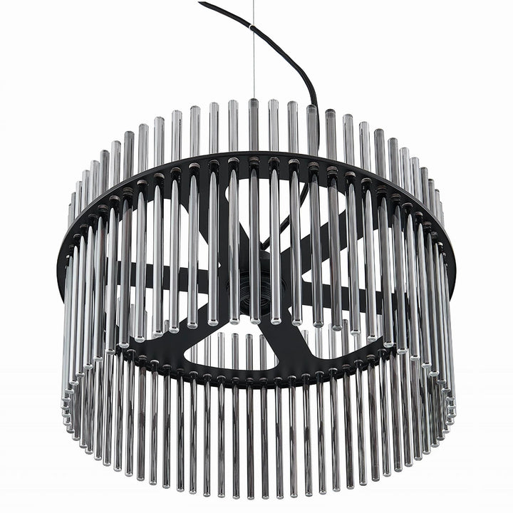 Telbix Quilo 1 Light Pendant | Matte Black