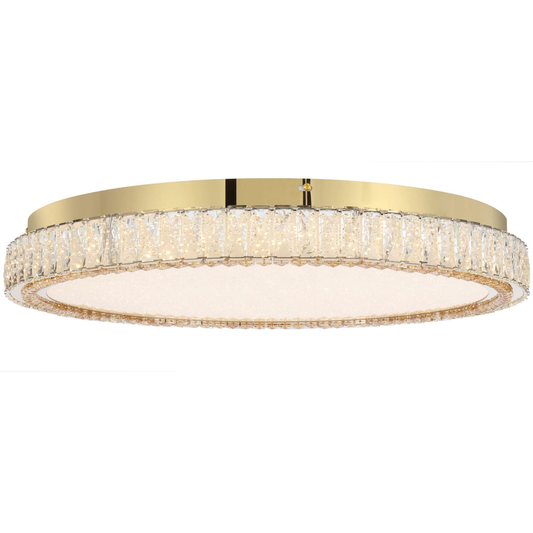 Telbix Lucent 600mm LED Oyster Light | Gold