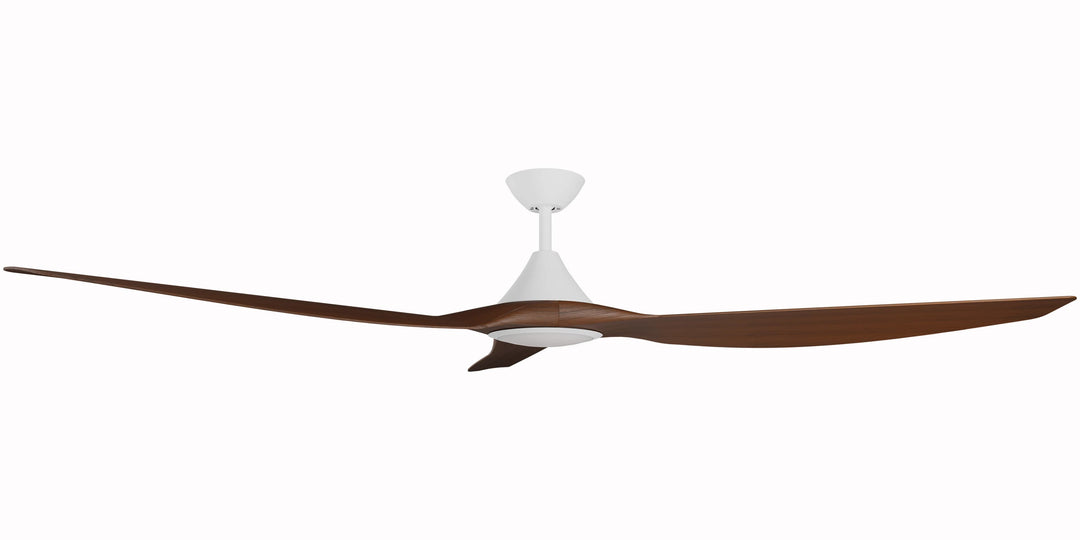 Calibo Smart CloudFan 72" (1830mm) ABS DC Ceiling Fan with 20W CCT LED Light and Remote | White & Koa