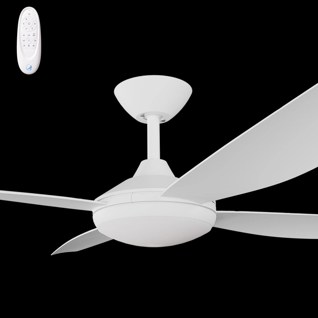 Calibo Vanga 56" DC Smart Ceiling Fan with LED Light and Remote Control | White