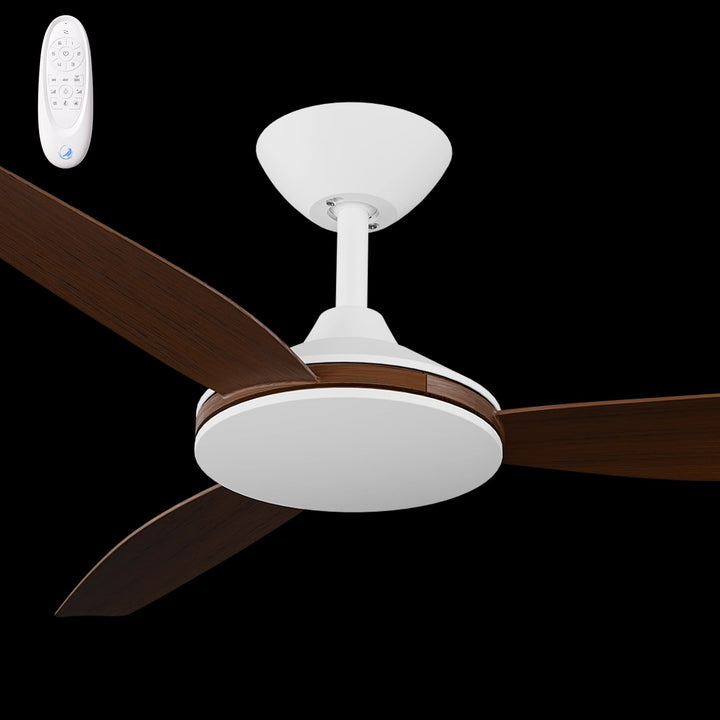Calibo Condor 48" DC Smart Ceiling Fan with Remote Control | White and Koa