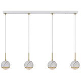 Telbix Oneta 4 Light Bar Pendant | White