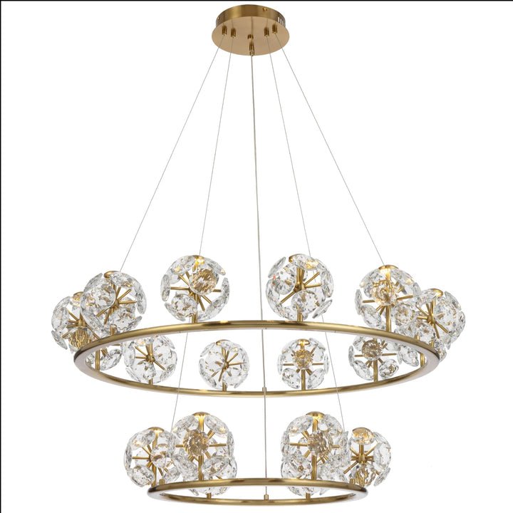 Telbix Catania 18 Light Pendant Light | Antique Gold