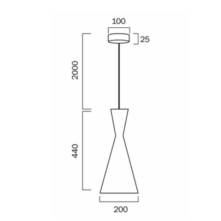 Telbix Flero White Pendant Light (E27) | Small
