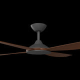 Calibo Vanga 56" DC Smart Ceiling Fan with Remote Control | Black and Koa