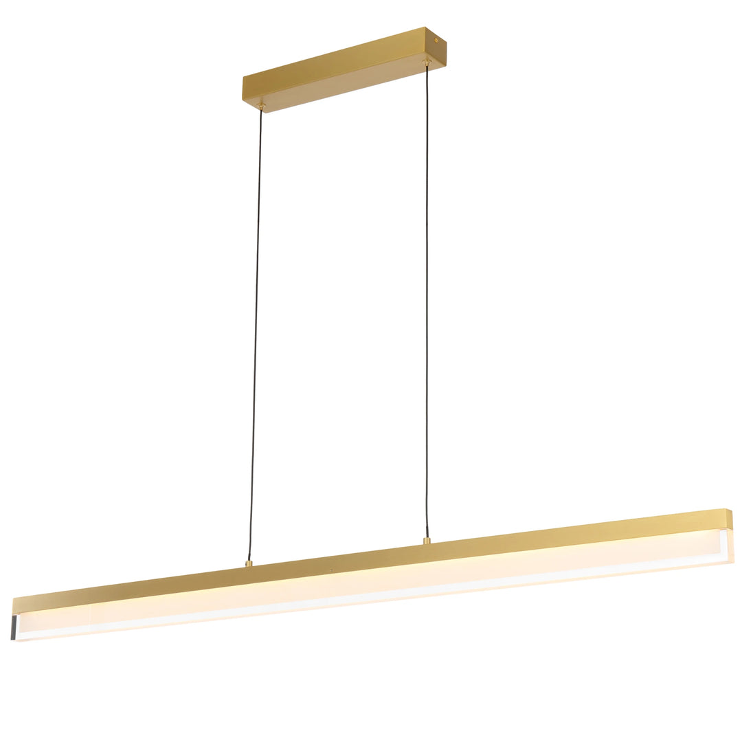 Telbix Salas LED Bar Pendant Light | Brass