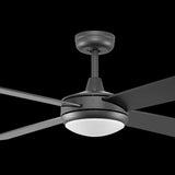 Fanco Eco Silent Deluxe 56" DC Smart Ceiling Fan with CCT LED and Remote | Black