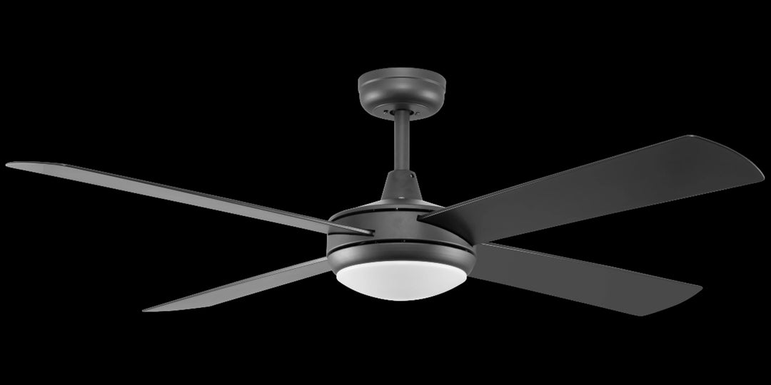 Fanco Eco Silent Deluxe 56" DC Smart Ceiling Fan with CCT LED and Remote | Black
