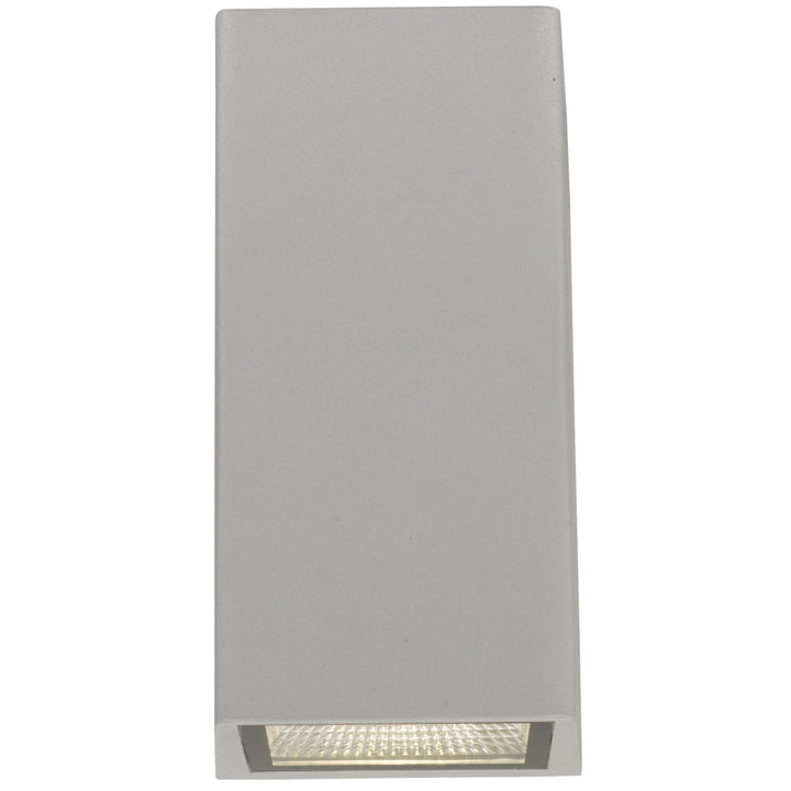 Telbix Dash Exterior Up/Down CCT LED Wall Light | Silver
