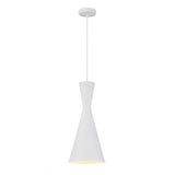 Telbix Flero White Pendant Light (E27) | Small