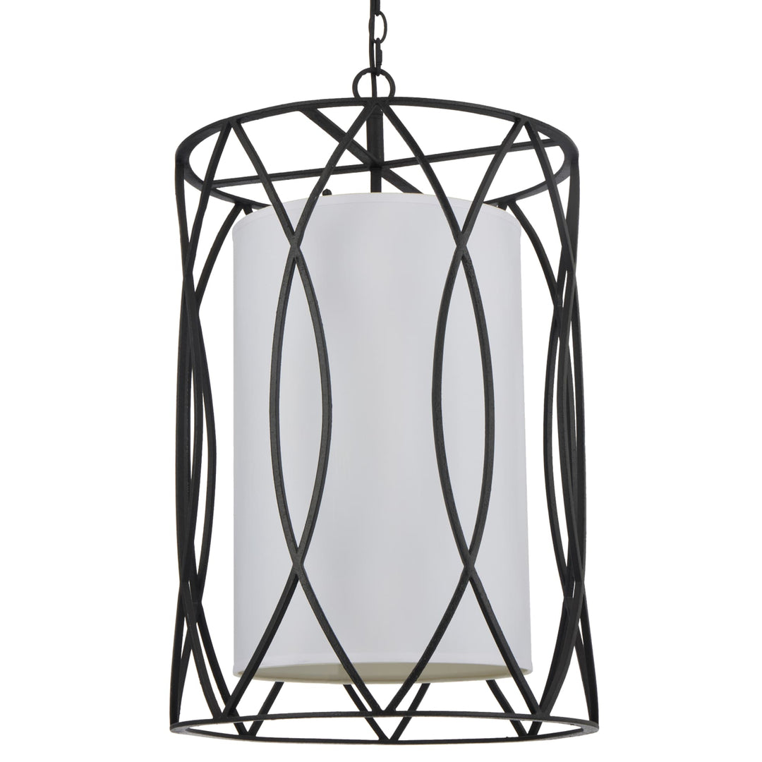 Telbix Dover 4 Light Pendant | Black